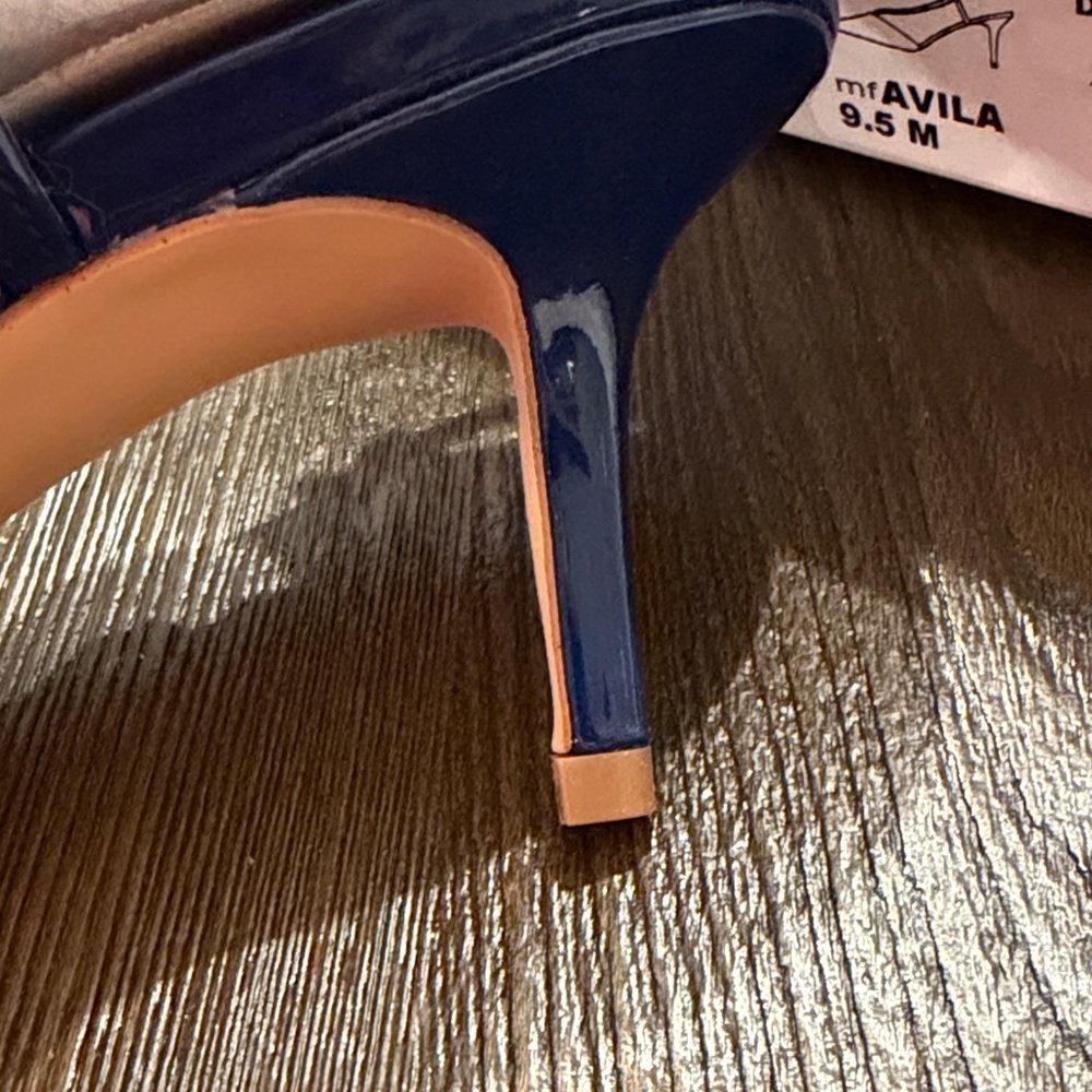 Marc Fisher Navy Slingback Heels - Picture 3 of 4